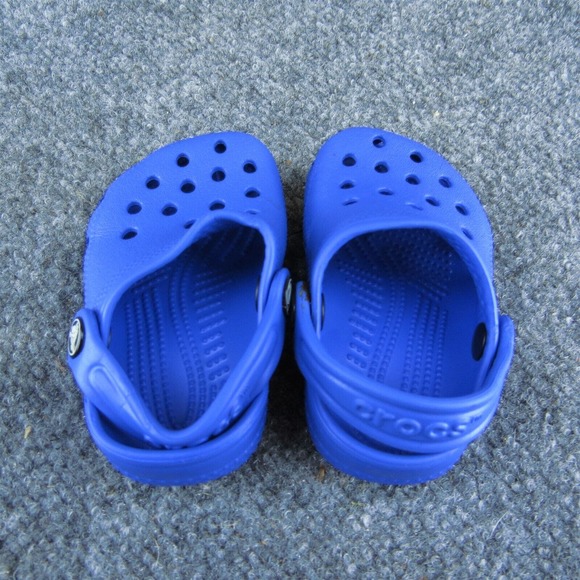 Crocs Unisex Fisherman Shoes Blue Synthetic Slip On Size T 2-3 Medium - Picture 6 of 9